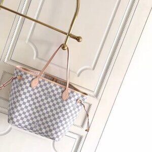 🎺🐼Louis Vuitton Neverfull Damier Azur Canvas MM